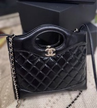 Chanel 25k 31 Mini 黑色 羊皮 迷你 手袋 菱格紋 公文袋 31bag tote bag