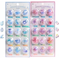 3D Puffy Bonbon Drop Stickers (2 Sheets, 20×9cm) | Cute Crystal Droplet Design | Removable Soft PVC 