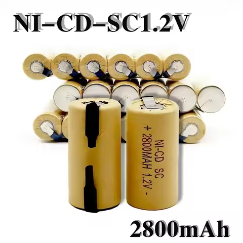1.2V SC 2800mAh Battery DIY Tool Vacuum Battery for Makita Bosch B&D Hitachi Metabo Dewar Electric S