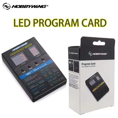 HOBBYWING ESC LED Program Card Box for Platinum V1/V2 FlyFun V5 XeRun EzRun QuicRun SeaKing Series B