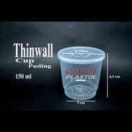 New (1 Dus=1000 Pcs) Cup Puding/Gelas Puding 150 Ml Thinwall