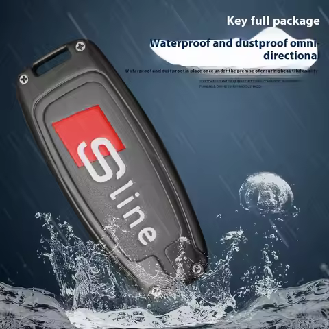 Car Zinc Alloy Key Case Key Chain Metal Key Shell For Audi S Line Q8 RSQ8 A6 S6 RS6 A7 S7 RS7 A8 RS 