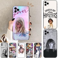 iPhone 12 13 Mini 12 Pro Max 13 14 Pro Max 14 Plus 17 air Q17 Taylor Swift Soft black phone case