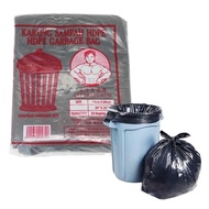 HDPE 29 X 35 Black Garbage Bag/Plastik Sampah Hitam (20 Sheets/Pkt)