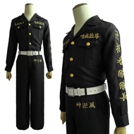 HOLOUN Tokyo Revengers Izana Kurokawa Cosplay Costume Tenjiku Embroidery Anime Black Pants Uniform S