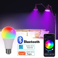 Tuya E27 Smart Dimmable Bulb RGBCW 100-240V LED Light Smart Life App Control Support Alexa Google Ho
