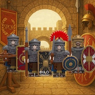 Roman Soldier Custom Mini Figures Soldier Warrior Action History Building Blocks Bricks Toys Kids Co