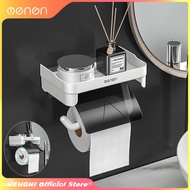 Wall Mount Toilet Paper Holder Plastic Waterproof Roll Paper Storage Rack Bathroom Tissue Organizer 