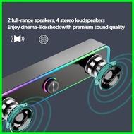 ▼ Wired/Wireless Bluetooth Speaker RGB /Sound Bar/Bluetooth Speaker/Computer Speaker/Phone Speaker