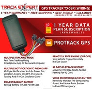 GPS TRACKER WIRED TX08R x REMOTELY STOP ENGINE × INCLUDING SIM CARD 1 YEAR DATA PLAN ×