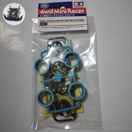 Tamiya 95654 dia low profile black 5 spoke plated