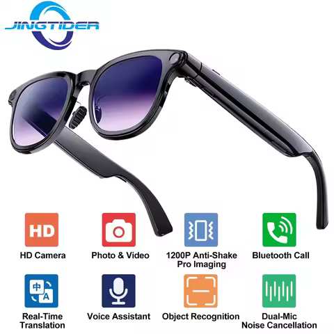 A2 AI Smart Glasses Shooting 8MP Camera 1200p Anti Shake Video Recording Bluetooth Calling Smart Gla