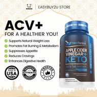 Herbtonics Apple Cider Vinegar with Keto BHB Salts 1500mg GLP-1 Healthy Detoxing Weight Loss Support