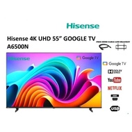 Hisense 4K UHD 55” GOOGLE TV A6500N (Free Bracket & HDMI Cable)
