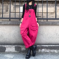 ZANZEA Korean Style Women Fashion Versatile Overalls Loose Sleeveless Tooling Bag Solid Jumpsuit #10 826
