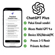 ChatGPT Plus Premium 1 Bulan Private Pakai email sendiri