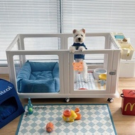 Transparent Transparent Dog Fence Kennel Fence Indoor Isolation Removable Small Dog Dog Cage Acrylic