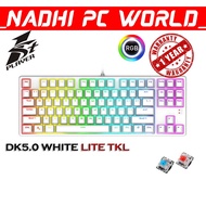 1STPLAYER Death Knight DK5.0 White TKL Gaming Keyboard [1 YEAR WARRANTY]
