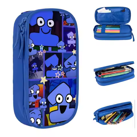 One BFDI American Animated Pencil Cases Pencil Box Pen Holder for Girls Boys Large Storage Pencil Ba