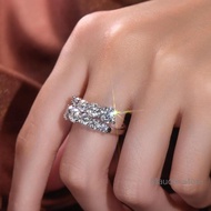 Hot Style 3.26 Carat All Moissanite Diamond Engagement Ring Ladies Style All Can Pass Diamond Test S