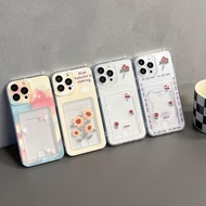 Phone Case For Iphone 13 Pro Max 12 11 Pro XR XS Max X 7 8 Plus Iphone13 Sunflower Rose Card Holder 