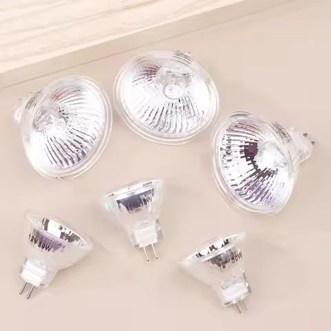 AC/DC 12V 20/35/50W Halogen Bulb Lamp Cup Light MR11 MR16 GU5.3 GU10 High Brightness Spotlight