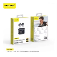 Awei T56 ANC V5.4 500mAh Wireless Bluetooth Earphones
