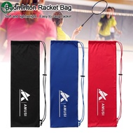 CHLIZ Badminton Racket Bag, Thick Velvet Racket Drawstring Bags, Drawstring Protective Pouch Portable Badminton Racket Cover Badminton Racket