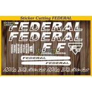 Federal MG20 bob cat cutting sticker federal bicycle sticker