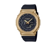 Casio Stay Gold Series Analog-Digital Metallic Gold and Black Resin Strap Watch | GM-2100G-1A9
