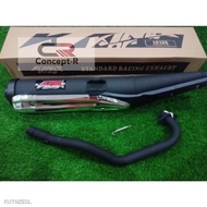 🚗✕▥KING DRAG EXHAUST Y15ZR/LC135(4S)/LAGENDA 110/LAGENDA 115/SRL115 Fi/W125 STANDARD OPEN ESPADA APIDO NLK Exhaust