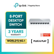 TP-Link 8 Port Ethernet Network TL-SF1008D Switch (Plug & Play, Plastic Case)