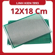 PCB Hole Chip 12x18cm FR4 2 Layers Tin Plated 2.54mm – DIY Arduino Circuit Test Board, 1.6mm Thick, 