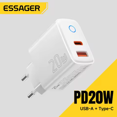 Essager PD 20W Fast Charging Portable Charger For iPhone16 15 14 13 12 11 Pro Max USB Type C PD Quic
