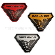 Suitable for Ford Liema Fender Car Sticker Decoration BADLANDS 3D Car Sticker Wasteland Unique Alumi