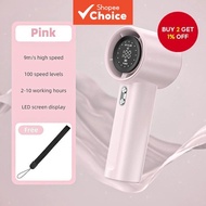 S001 Handheld High-Speed Fan 100-Speed Powerful Digital Display USB Rechargeable Outdoor Mini Fan (P