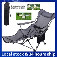 Outdoor Foldable Recliner Chair Camping Chair Lightweight Durable Lounge Chair Outdoor Chair Arm Chair Detachable chair