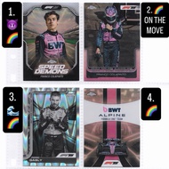 F1 Topps Chrome F1-75 Card (RAINBOWS) - Franco Colapinto & Pierre Gasly - (Alpine F1)