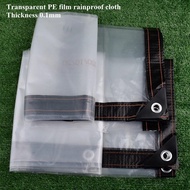 Plastic PE Film Transparent Rainproof Cloth Tarpaulin Garden Balcony Waterproof Tarp Cover Tent Shel