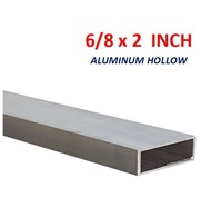 6/8" x 2" Aluminum Rectangular Hollow Bar NA Color Aluminium Hollow Bar Aluminum Tube Hollow 3/4" x 