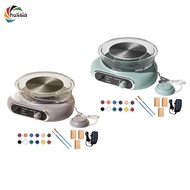 [chulisia] Pottery Wheel Machine Mini Pottery Wheel Kit Electric Clay Wheel Shaping Machine with Foo