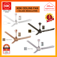 KDK CEILING FAN REGULATOR K15V0 60" / K15V0-PBR 60"  / K15W0 60" / K15W0-SL 60"  / K12V0 48"  / K12V0-PBR 48" / K12W0 48" / K15VC 60"