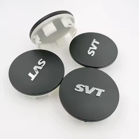 4pcs x 65mm Car Logo SVT Wheel Center Hub Caps Rim Emblem Badge Cover Sticker for 02-04 Focus Mustan