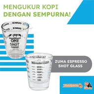 Zuma Espresso Shot Glass One Shot Measuring Cup Coffee Cup Espresso Measuring Cup