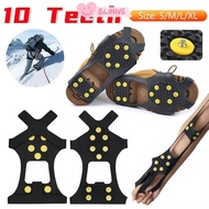 ELO11VE Ice Gripper Spike, 10 Teeth Spike Ice Claw,  Anti-Slip Universal Shoes Crampons For Shoes
