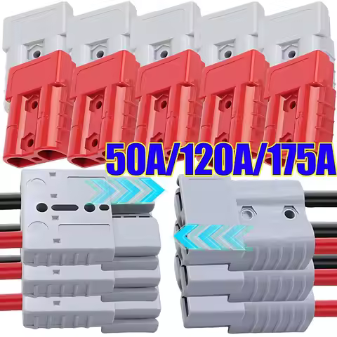 Forklift Battery Connector Plug 50A 120A 175A Quick Connect Disconnect Wire Harness Cable for Winch 