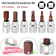 UMISTYDREAMUM9U 1Pcs Square Drive Socket, Manual Tool Parts H3 H4 H5 H6 H7 H8 H10 Hex Socket Screwdr