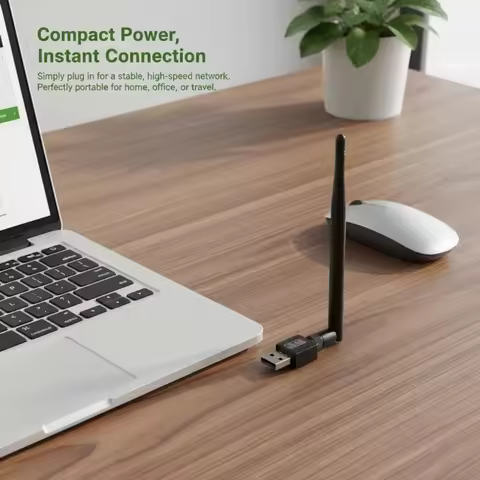 1 Set Wi-fi Receiver Transmitter Dongle 2DB/5DB 150Mbps Wireless Network Card USB 2.0 802.11 B/g/n L