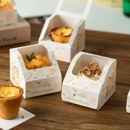 10pcs Egg Tart Packaging Box Cupcake Packaging Box Cake Roll Packaging Box Swiss Roll Packaging Box 