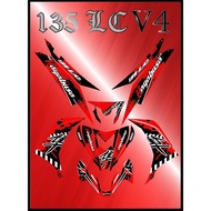 STRIPE MOTOR YAMAHA LC 135 V4 DESIGN HAYABUSA